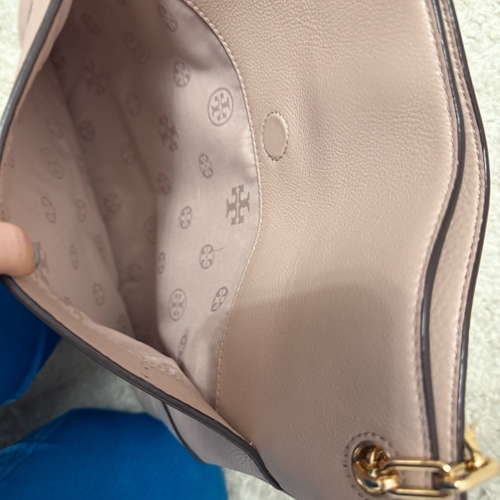 Tory Burch Pink Leather Ella Chain Tote - Picture 7 of 12
